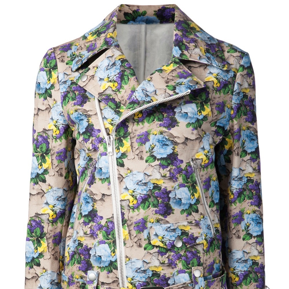MSGM Floral Biker Jacket